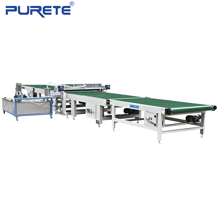 Mdf Board Liquid Curtain Coating Machine Engineers Available to Service Machinery Overseas Automatic Metal Electric Plastic Wood