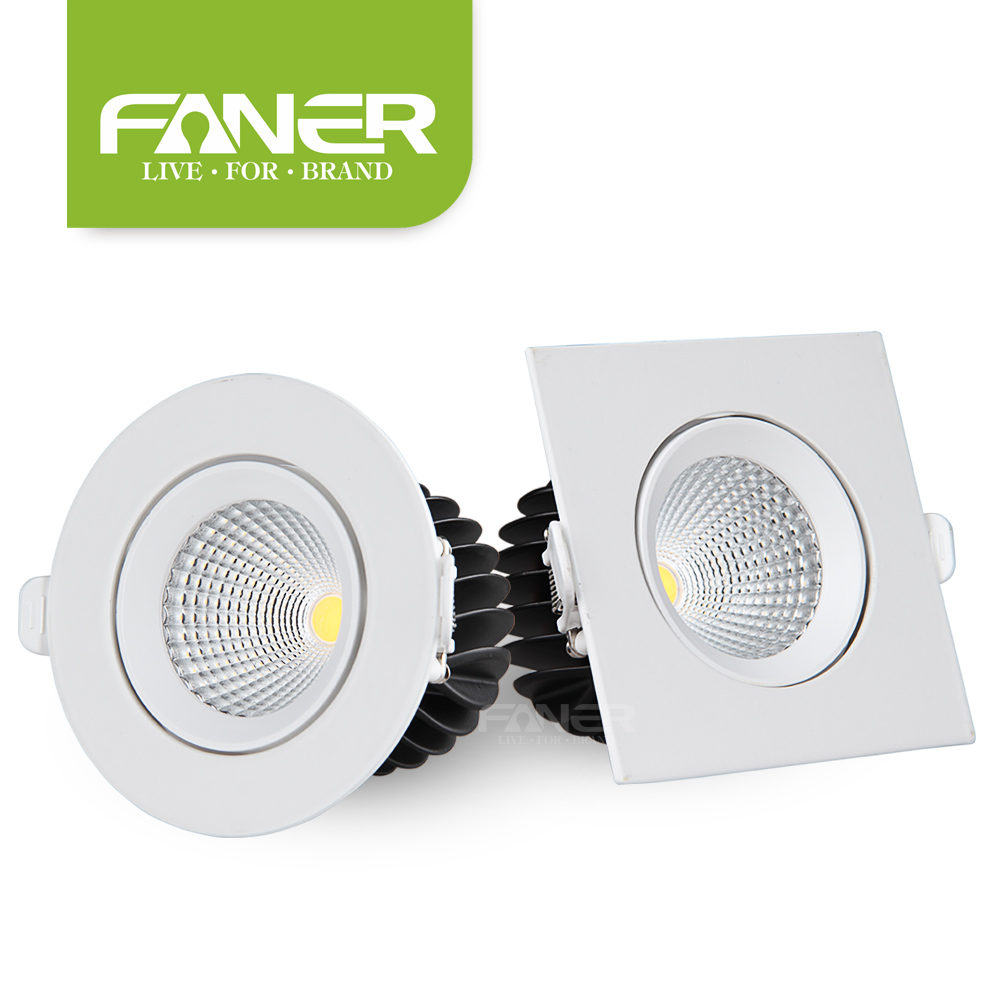 Высококачественная тяжелая модель Faner, горячая Распродажа, дизайн 3 Вт, 5 Вт, 6 Вт, 7 Вт, 9 Вт, 12 Вт, 15 Вт, светодиодный прожектор COB