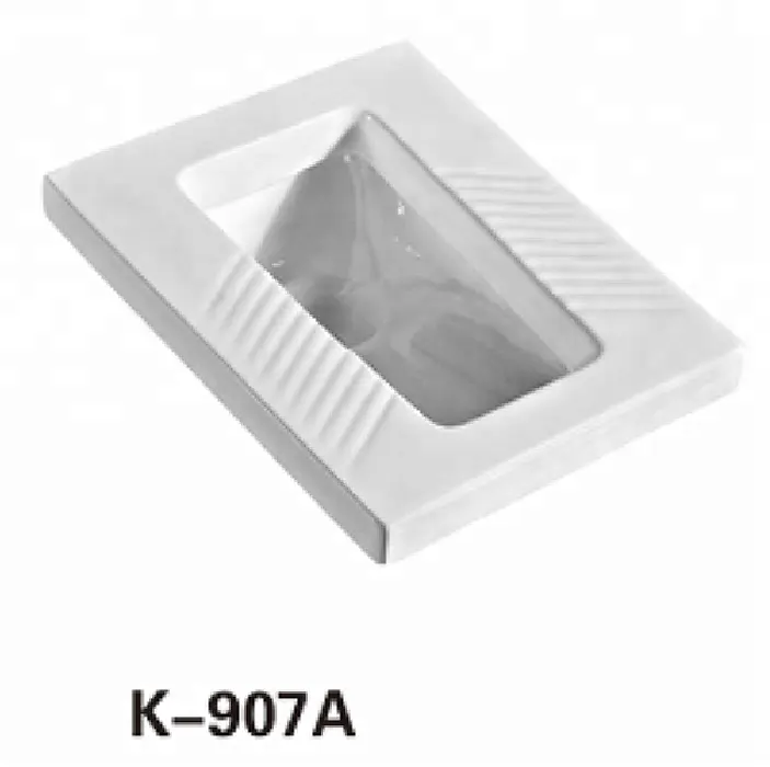Недорогой туалетный фарфоровый приседание сковорода приседание унитаз с п-ловушкой K-907A