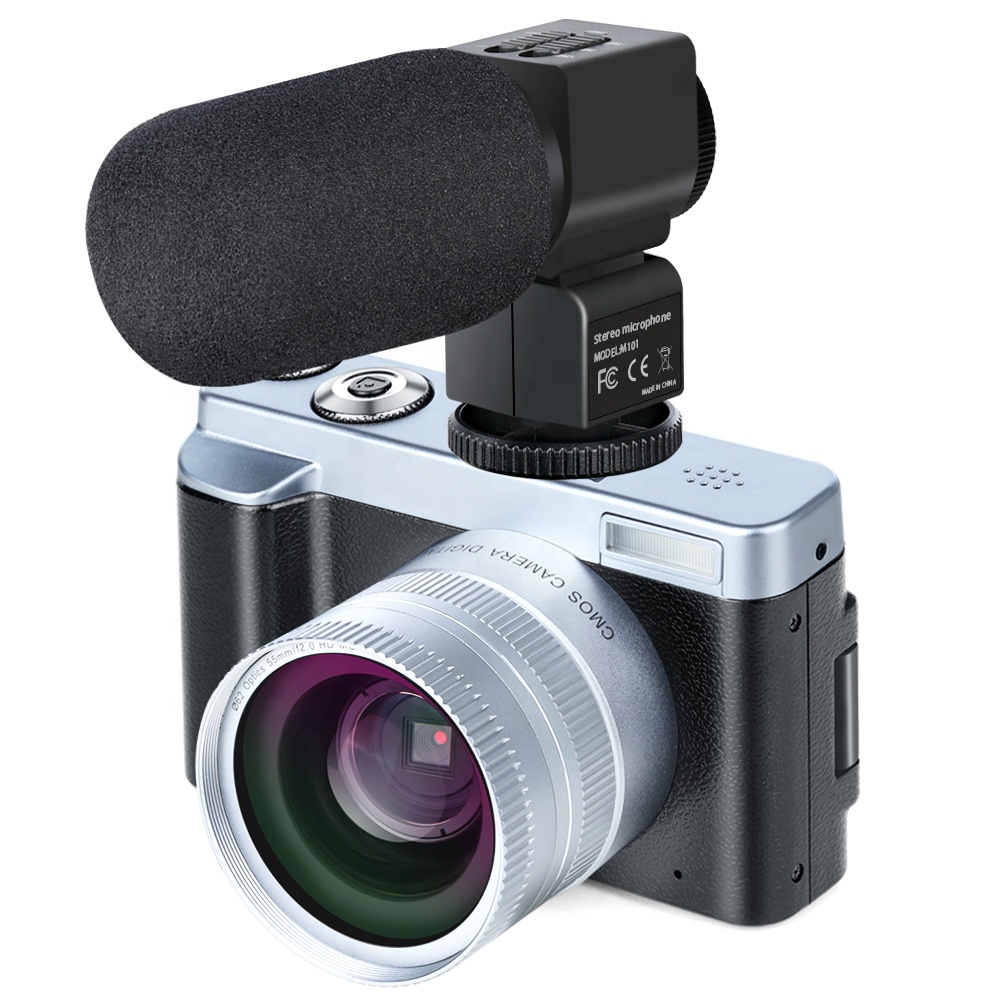 Оптовая цена 3 дюйма 1080P wifi цифровая камера dslr камера микрофон