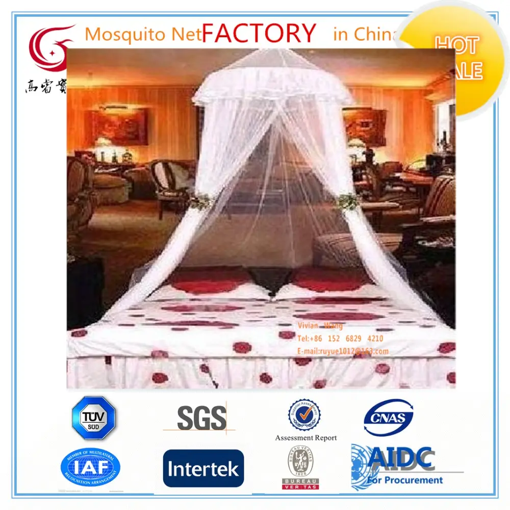 Princess Bedroom Luxury Canopy Bed Circular Mosquito Net
