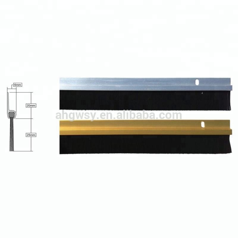 Door Bottom White Seal Rubber Strip Draught Excluder Stop Strip Sweep Brush