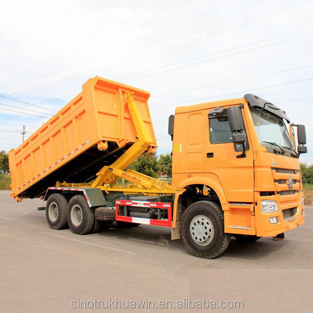SINOTRUK HOWO 6x4 колесный крюк подъемник мусоровоз цена