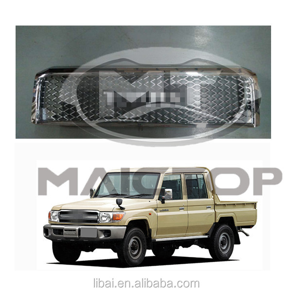Новый товар, полностью Хромированная передняя решетка для пикапа Land cruiser FJ79, FJ75, VDJ79, 53101-60461