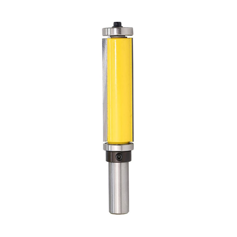 Double bearing 1/2 shank 3/4 diameter extra long Carbide blades woodworking Flush trim router bits wood carpentry mill cutter