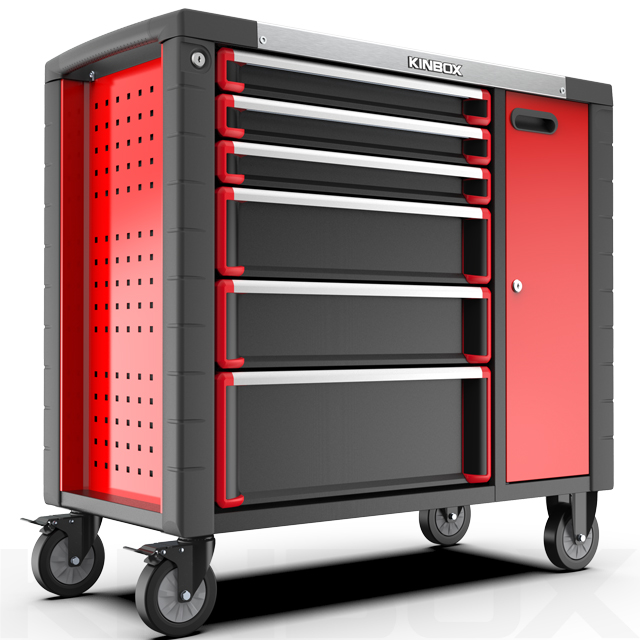 Ningbo Kinbox 6 ящиков промышленного качества 38 дюймов ящик для инструментов для автомобиля