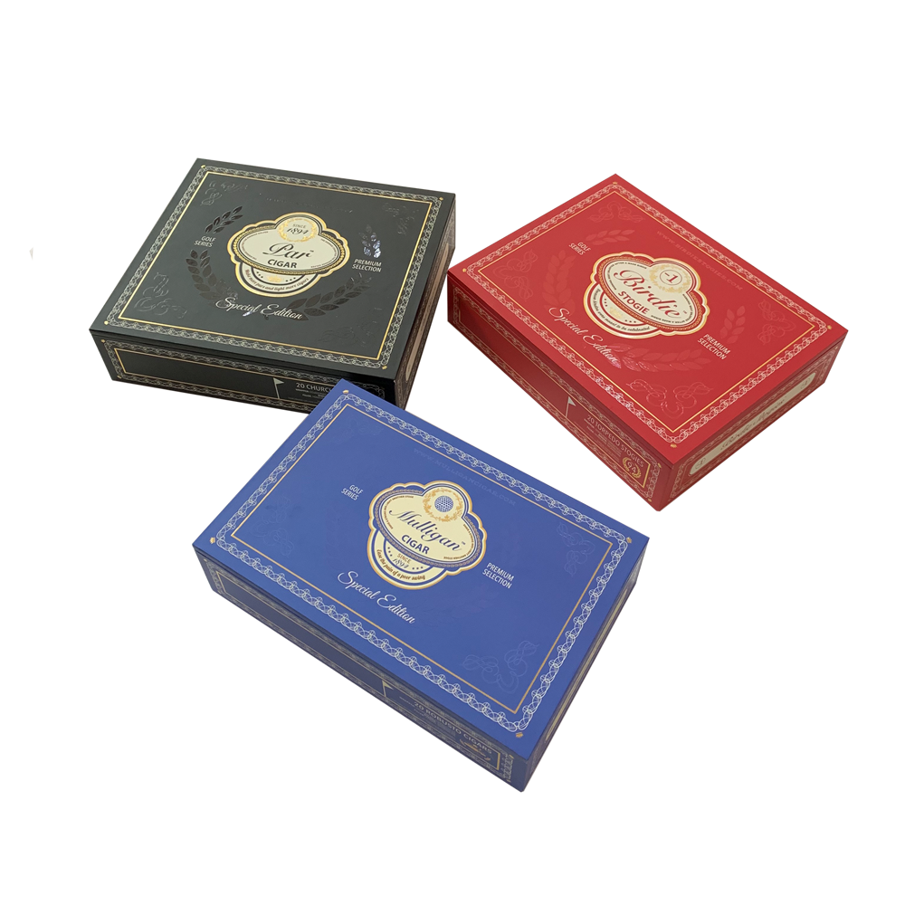 Magnetic Closure Custom Logo Printing Wooden Cigar Box Wood Case