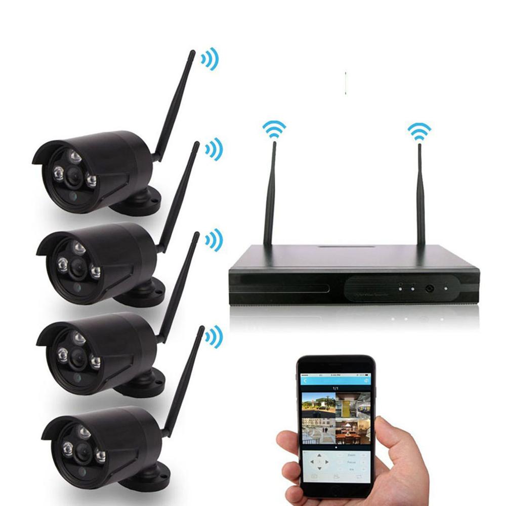 Популярные товары Amazon 2021 Sectec HD CCTV камера безопасности IP камера комплект беспроводных камер система видеонаблюдения 4-канальный сетевой видеорегистратор Wi-Fi NVR комплект