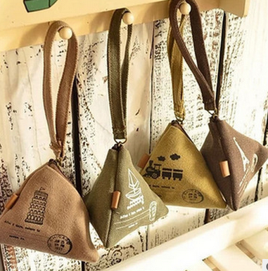 Zongzi холщовые Кошельки для монет, нулевой кошелек для детей, Женский кошелек, дамские нулевые кошельки