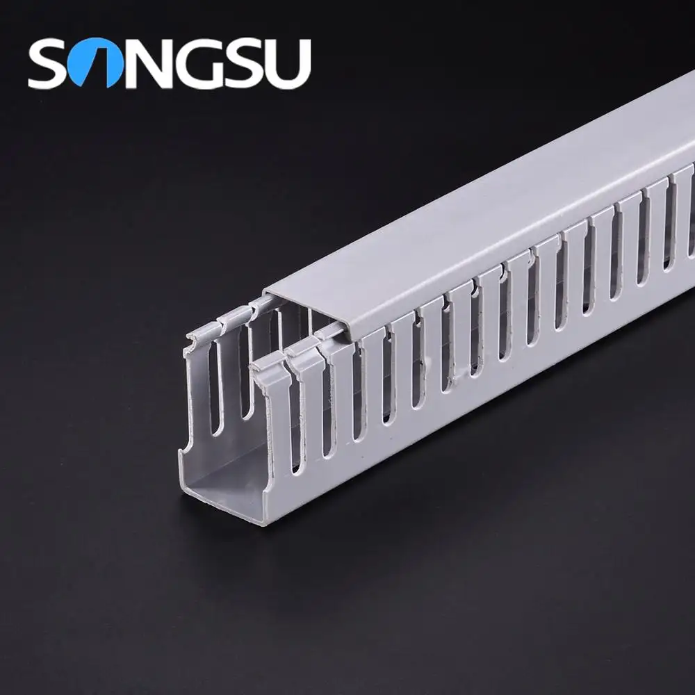 Good Insulation Wholesale CE Fire-Resistant canaleta slotted cable tray, open slot wire duct