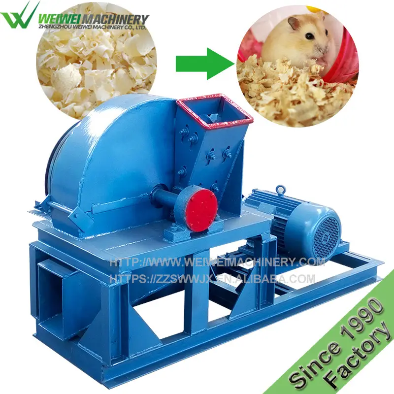 Weiwei agriculture forestry machine factory wood shaving machines for poultry bedding animal to make beddings animals