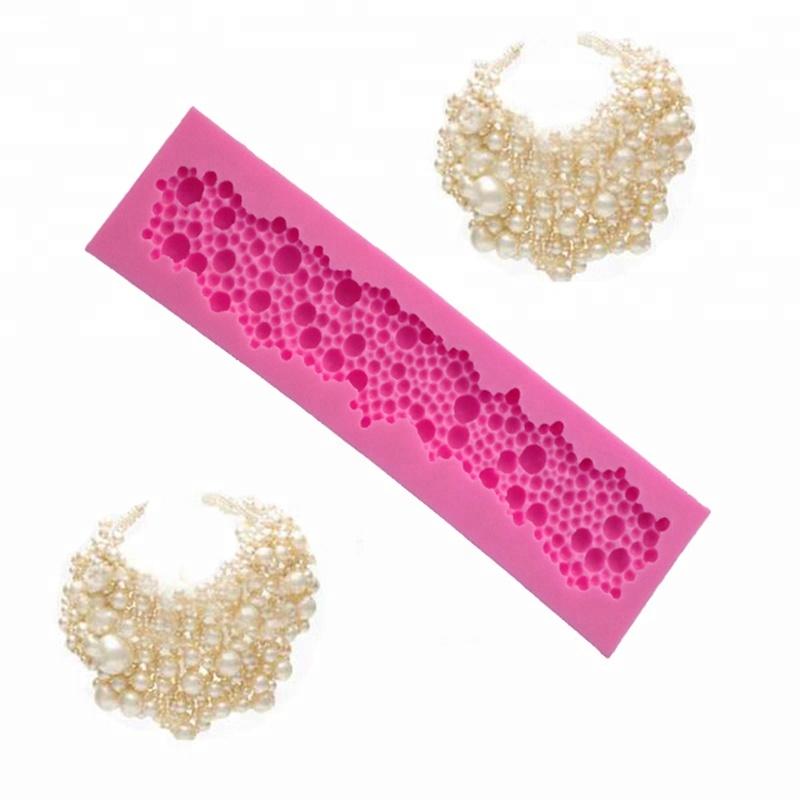 Hot Sale Lace Decoration Shape Silicon Fondant Mold/Custom-Made Celebration Silicon Mold