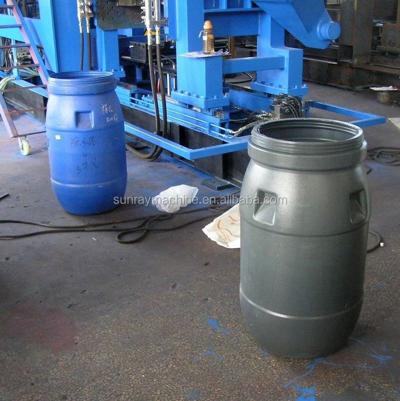 Пластиковая машина для выдувного формования Hdpe 120 литровый барабан/л цилиндрическая экструзионная машина для выдувного формования синий барабан