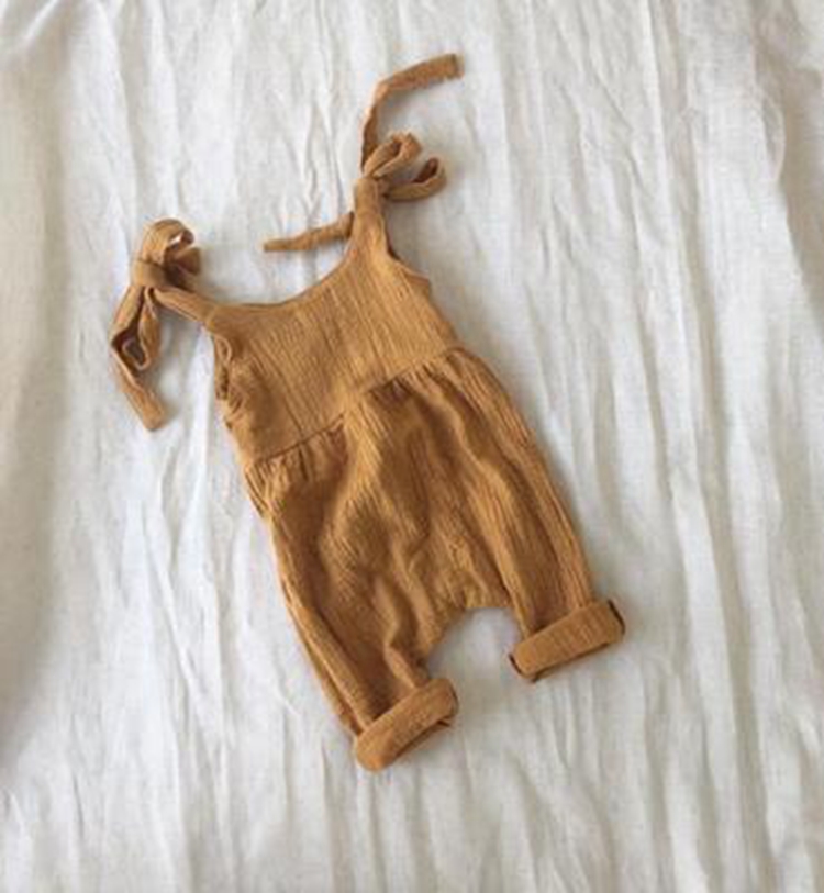 Joker Pants Girl Overalls Clothes Casual Linen Baby Girl Pants