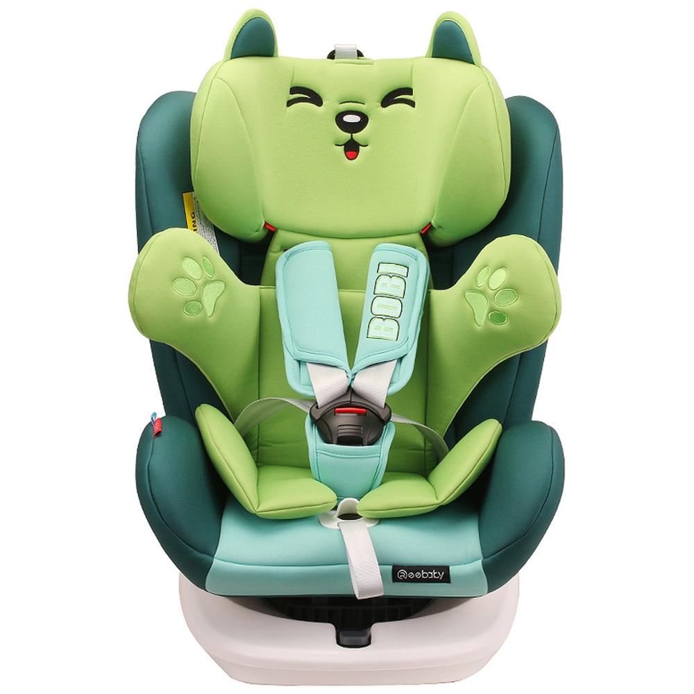 Вращающееся автомобильное кресло в форме мультяшного медведя Reebaby с ISOFIX для ребенка 0-36 кг