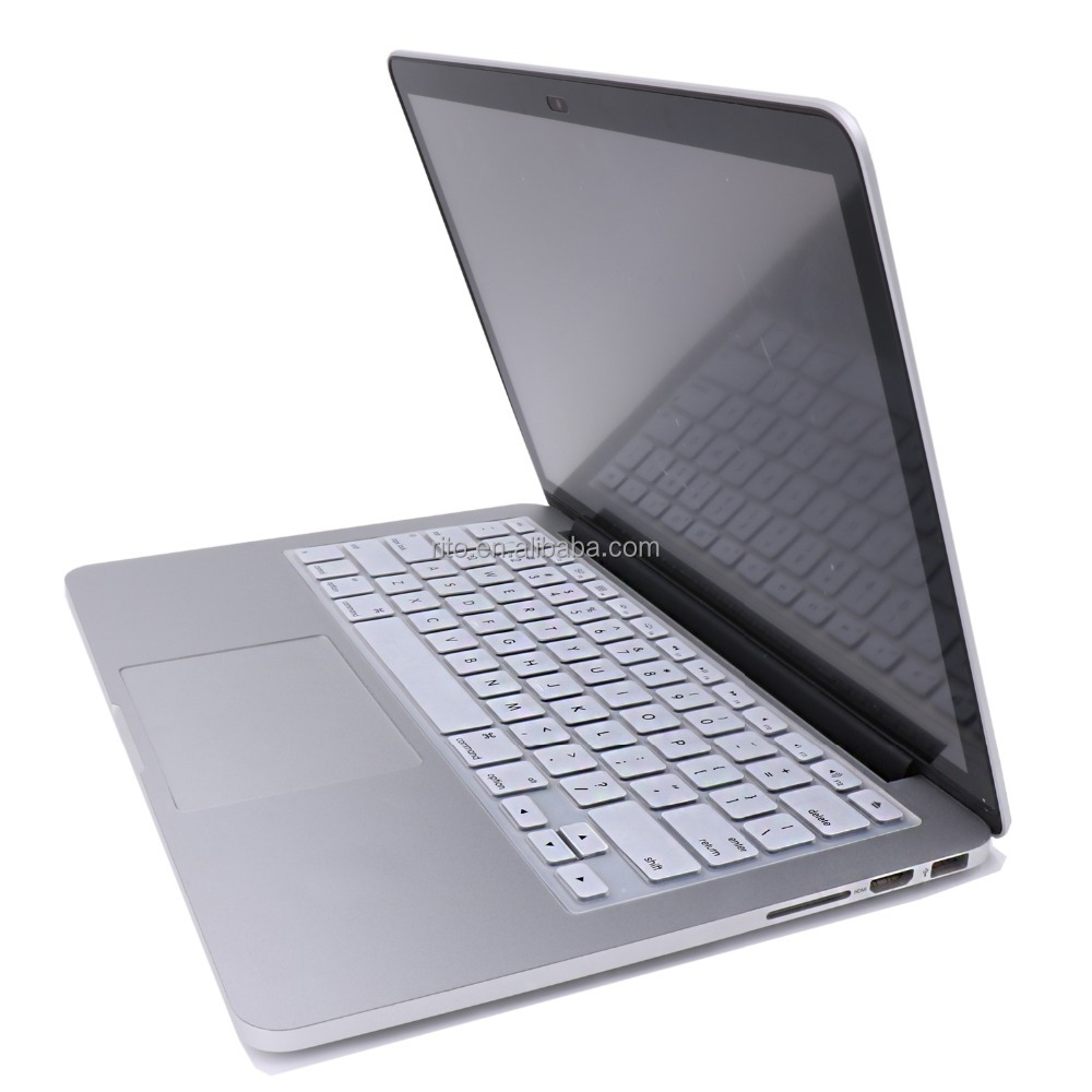 Силиконовая накладка на клавиатуру для MacBook Pro, 13 дюймов, 15 дюймов, белая