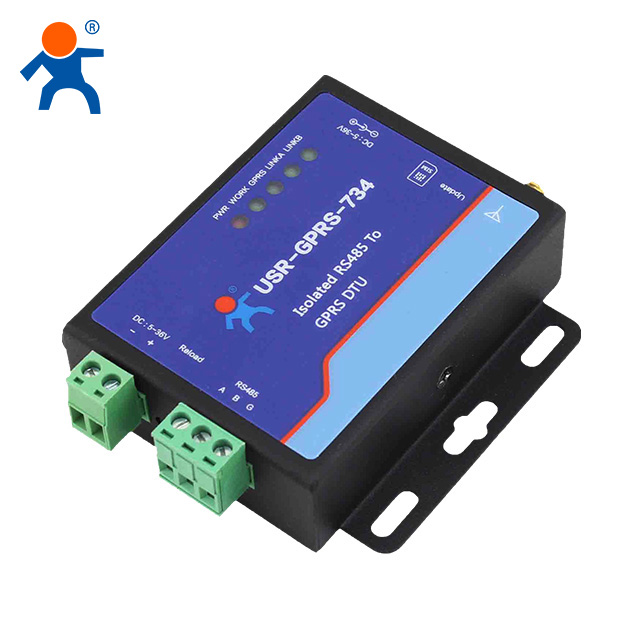 USR-734 GSM SMS модем пакетной радиосвязи общего назначения IOT сетевого сервера Serial rs485 к поддержкой GPRS SMS сеть на команды HTTPD клиент
