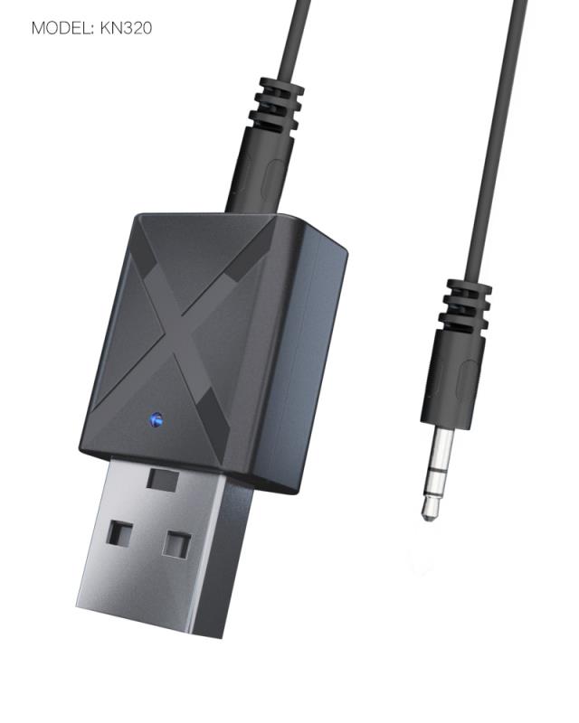 USB Bluetooth-приемник KN320, передатчики 5,0, беспроводной аудио, музыкальный стерео адаптер, ключ
