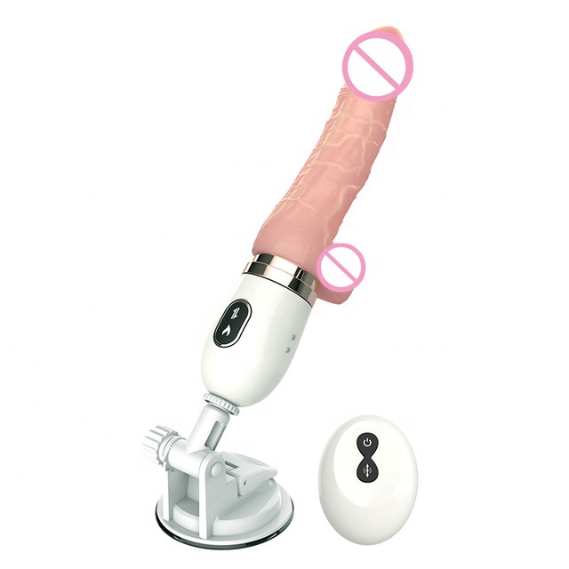 Silicone Realistic Dildo Vibrator Remote Control Penis Heating Telescopic Vibrating Simulation Glans Adults Sex Toys For Woman