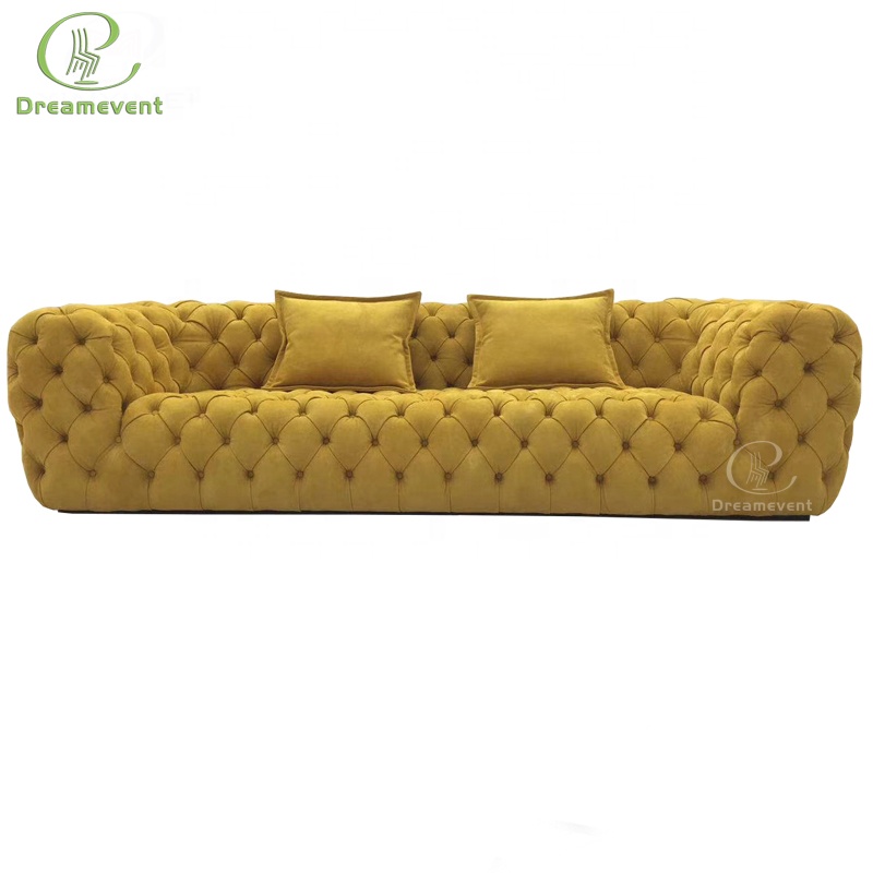 Удобный итальянский серый Оригинальный современный дешевый диван chesterfield для продажи