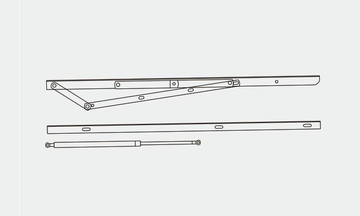 Steel Soft Close Lift Bed Hinge