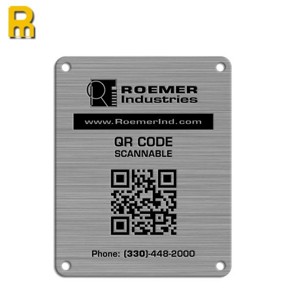 Высококачественная металлическая пластина qr-кода на заказ/металлическая пластина qr