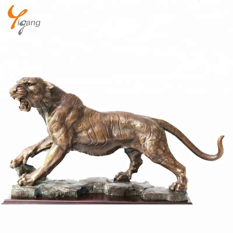 Tiger sculpture life-size bronze tiger statue