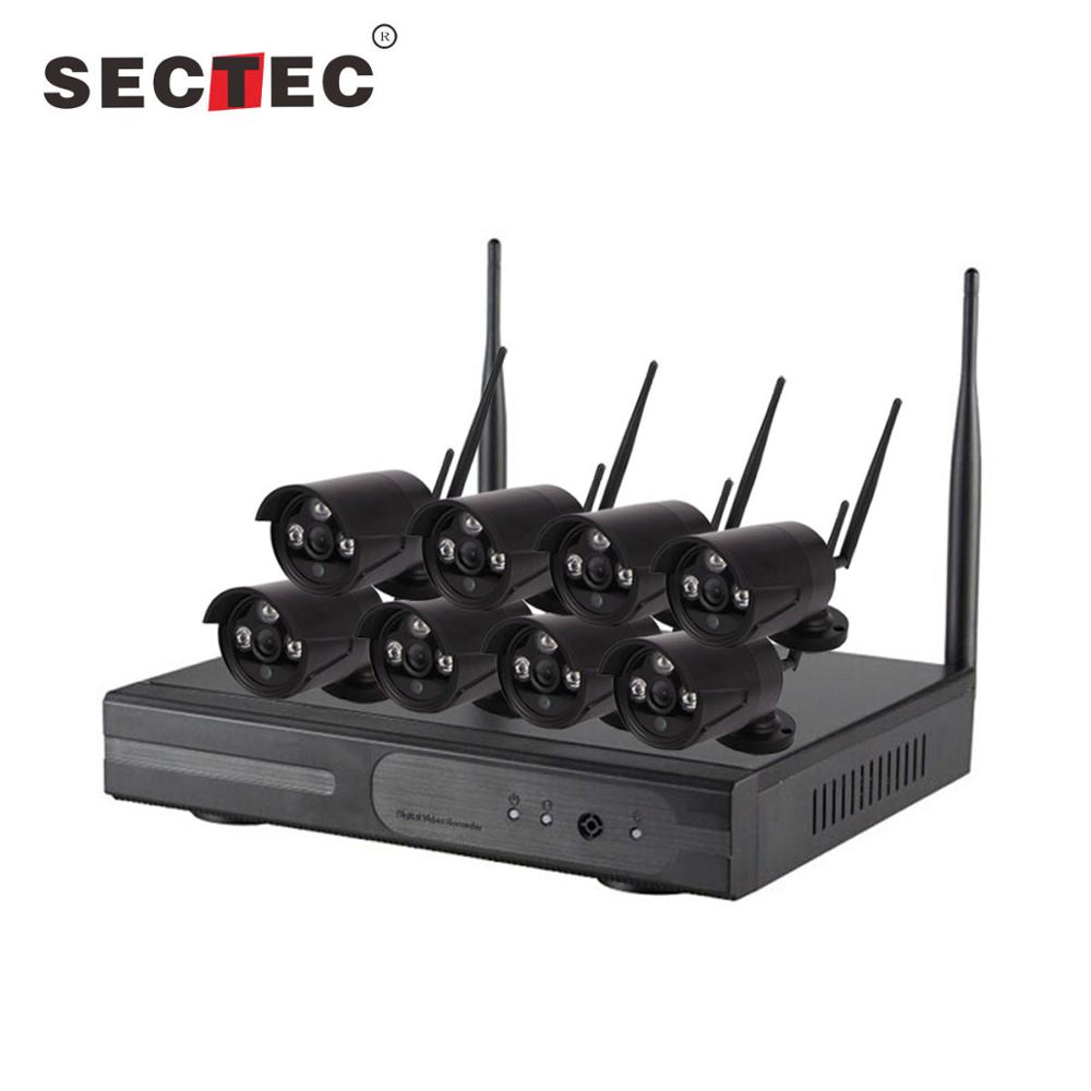960P Wifi наружная Водонепроницаемая Wifi IP-камера 8 каналов NVR комплекты камер безопасности