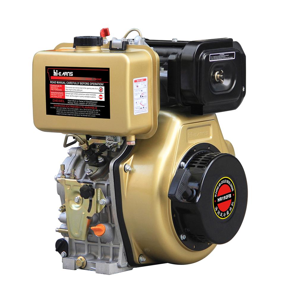 13hp 192f редукторный дизельный двигатель с ручным запуском