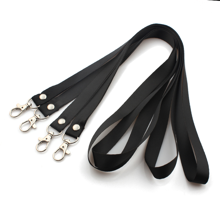 Смешанный цвет черный пустой обычный ключ lanyard для подгонянных оптовая продажа