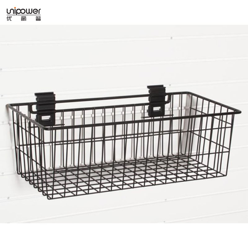 Черный корзины 24 "* 12" Глубокая Корзина вставка для Garage дисплей панели Slatwall
