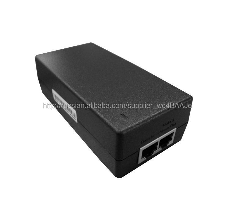 802.3af/802.3at 48Vdc Gigabit PoE инжектор используется для Коммутаторы PoE