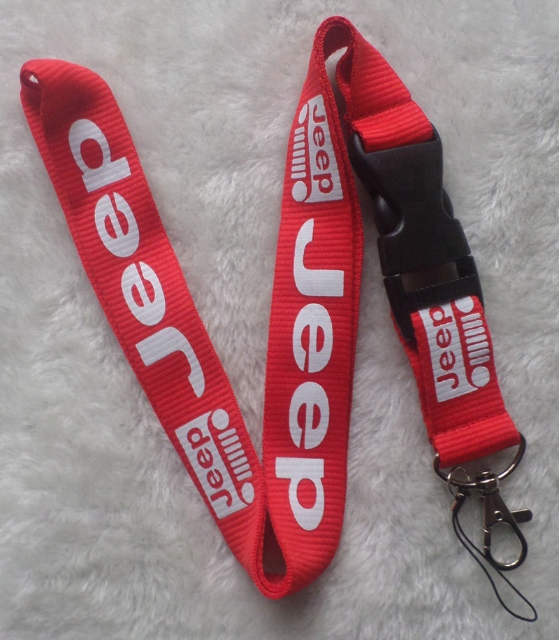 Заводская оптовая продажа индивидуальный Печатный ремешок для Jeep car lanyard