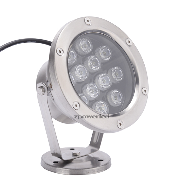Водонепроницаемая светодиодная подводная лампа с 4 проводами, 24 В, DMX PLC RGB, IP68, 12 Вт