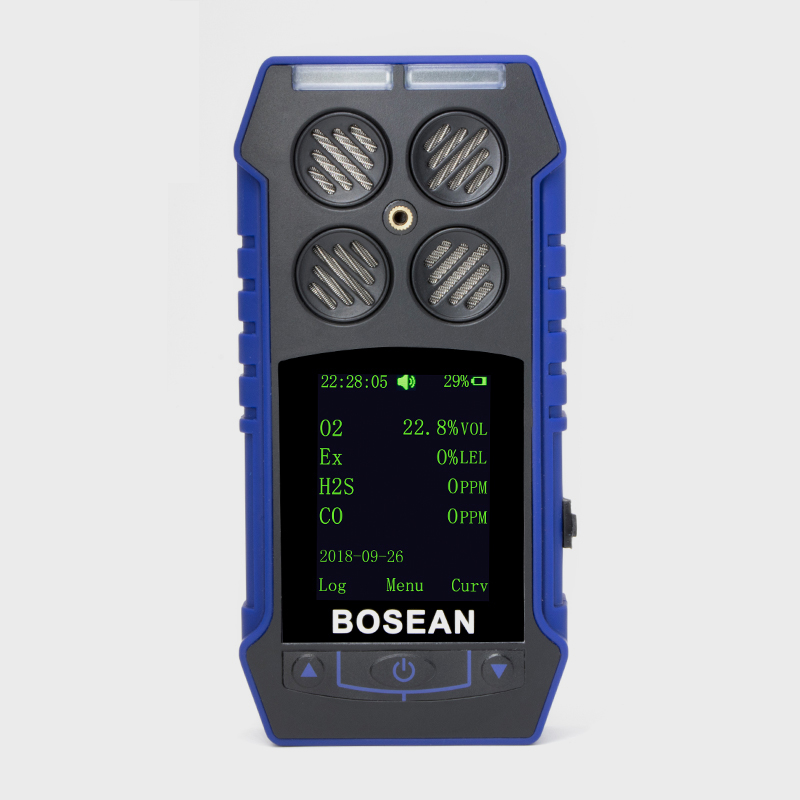 Портативный ручной многогазовый детектор Bosean 4 в 1 CO CH4 H2S O2, газовый детектор
