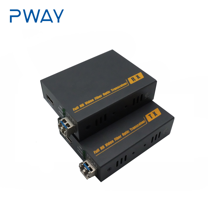 PWAY THF128H волокно видео передатчик поддержка 4Kx2K @ 60 Гц 20 КМ CCTV оптическое Extender