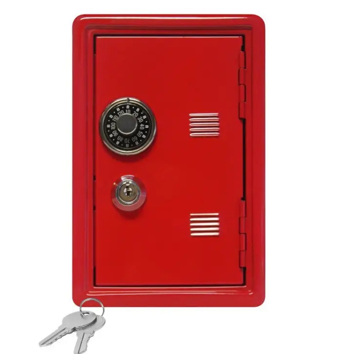 UCHOME High security metal mini kids coin money safe cash safes box