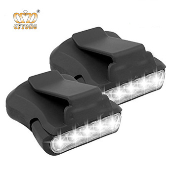 Свет 5led налобный фонарь с козырьком, лампа Клип на крышке охота Отдых Туризм СВЕТОДИОДНАЯ головная лампа на зажиме