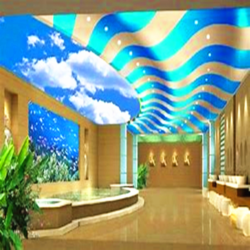 Подлинное качество водонепроницаемая MSD УФ 3D цифровая печать мягкая стрейч ПВХ потолочная пленка для кухни офиса украшения