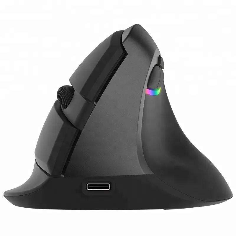2.4G Wireless BT 4.0 Silent Rechargeable Optical Vertical Ergonomic Mouse