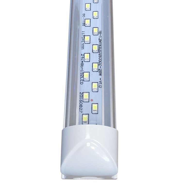 Hot Selling Good Quality 48W 8ft 1200mm Integrated T8 Led Tube Light 2 Row 384LED 3000k/4000k/5000k/6000k
