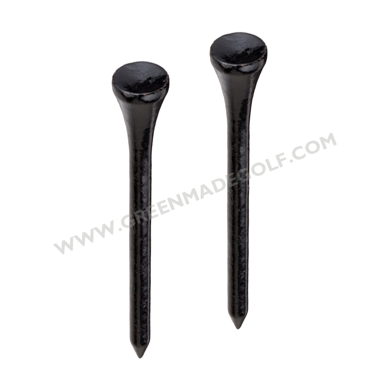 Black wooden golf tees 70mm wholesale nude golf tees