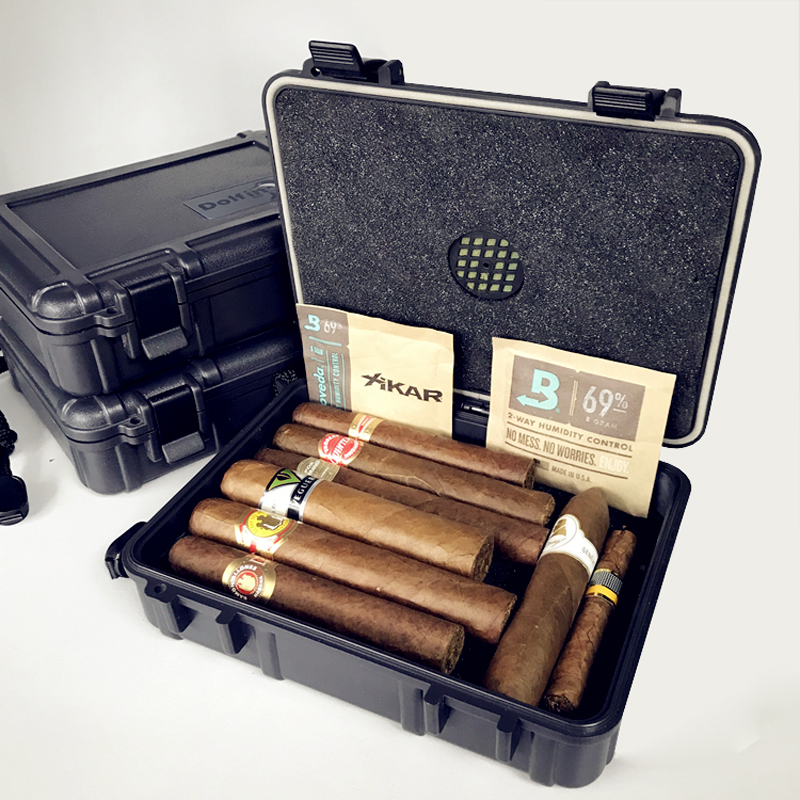 2019 OEM ящик для сигар из пластикового материала роскошный портативный портсигар