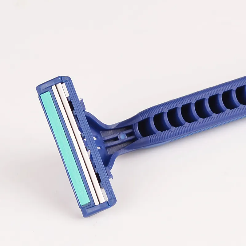 Mens double blade safety disposable shaving razor