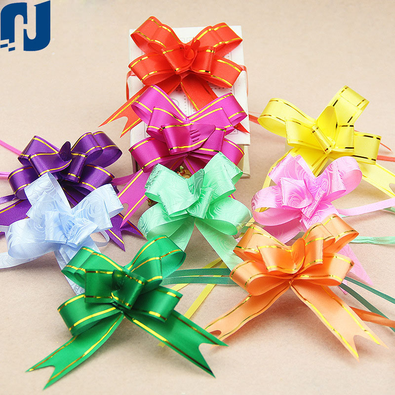 Pull Bows with Gift Ribbon Strings to Wrap the Box Gift Pull Bows for Presents, Weddings, Birthdays, Baby Showers