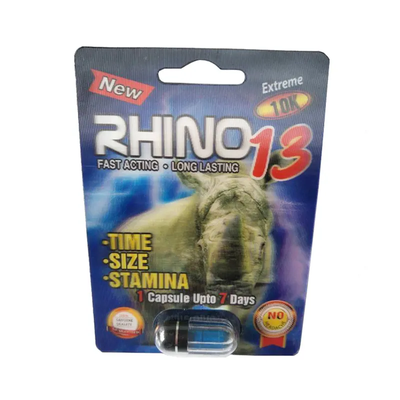 male enhancement 3d lenticular package card rhino 3d