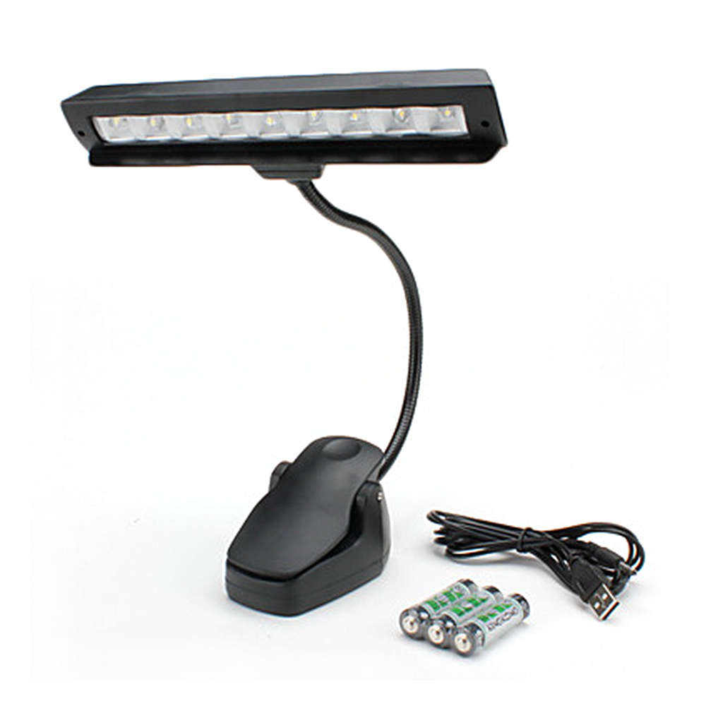 2 варианта питания USB AC 90 люменов высокий свет LED гусиная шея клип на LED настольная лампа