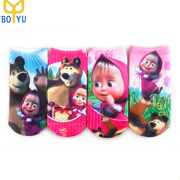 По-3768 3D мультфильм девочка Трубки Носок