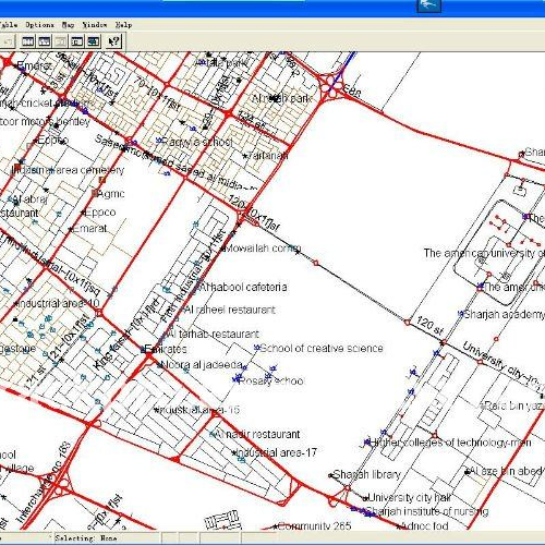 Объединенные Арабские Эмираты цифровая карта mapinfo