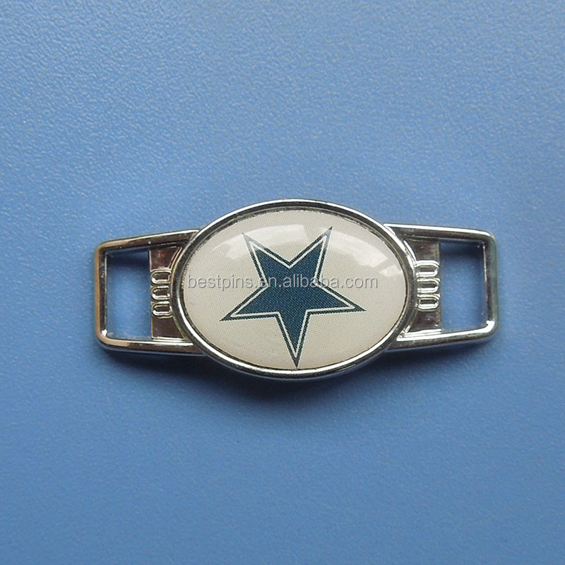 Индивидуальная металлическая пряжка для обуви, подвеска для шнурков dallas cowboys, аксессуары для обуви